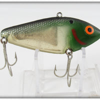 Vintage Bomber Silver Scale Green Head Pinfish Lure 