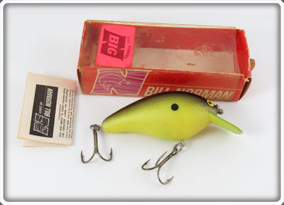 Vintage Bill Norman Chartreuse Big N Lure In Box