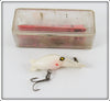 Vintage Eddie Pope & Co White Hot Shot Lure In Box 