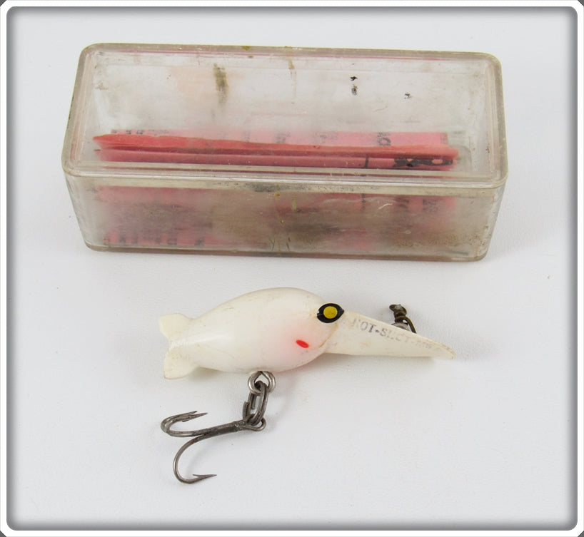 Vintage Eddie Pope & Co White Hot Shot Lure In Box 