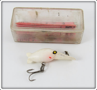 Vintage Eddie Pope & Co White Hot Shot Lure In Box 