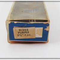 Rebel Purple & Silver Minnow In Box