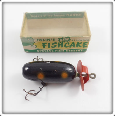 Helin Orange & Black Spinning Fishcake In Box