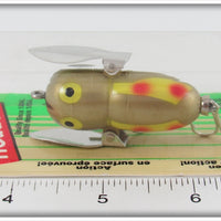 Heddon Gold Yellow Wings Tiny Crazy Crawler On Card