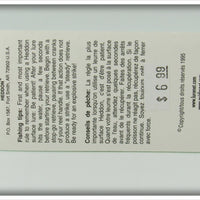 Heddon Gold Yellow Wings Tiny Crazy Crawler On Card