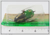 Heddon Green Gold Wings Tiny Crazy Crawler On Card
