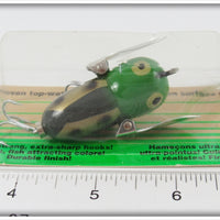Heddon Green Gold Wings Tiny Crazy Crawler On Card