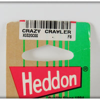 Heddon Green Gold Wings Tiny Crazy Crawler On Card