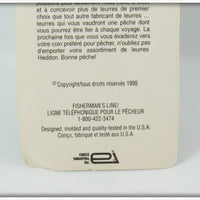 Heddon Green Gold Wings Tiny Crazy Crawler On Card