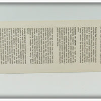 Heddon Green Gold Wings Tiny Crazy Crawler On Card