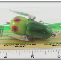 Heddon Green With Light Green Head Tiny Crazy Crawler On Card