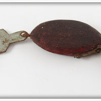 Vintage Home Made Folk Art Lure With Metal Tail 