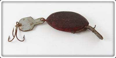 Vintage Home Made Folk Art Lure With Metal Tail 
