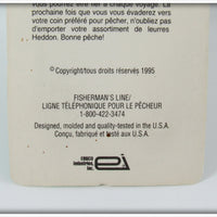 Heddon Luminous Tiny Crazy Crawler On Card