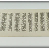 Heddon Luminous Tiny Crazy Crawler On Card