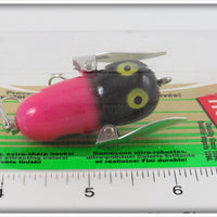 Heddon Pink With Black Head Tiny Crazy Crawler On Card