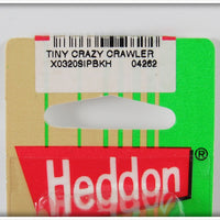 Heddon Pink With Black Head Tiny Crazy Crawler On Card