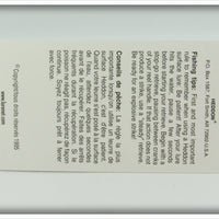 Heddon Pink With Black Head Tiny Crazy Crawler On Card