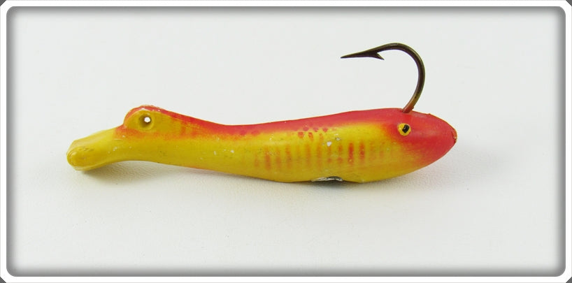 Vintage Unknown Yellow & Red Jig Lure 