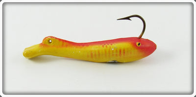 Vintage Unknown Yellow & Red Jig Lure 