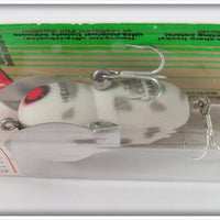 Heddon White Grey Coachdog Tiny Crazy Crawler On Card