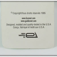 Heddon White Grey Coachdog Tiny Crazy Crawler On Card