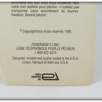 Heddon Yellow Green Wings Tiny Crazy Crawler On Card