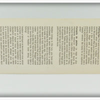 Heddon Yellow Green Wings Tiny Crazy Crawler On Card