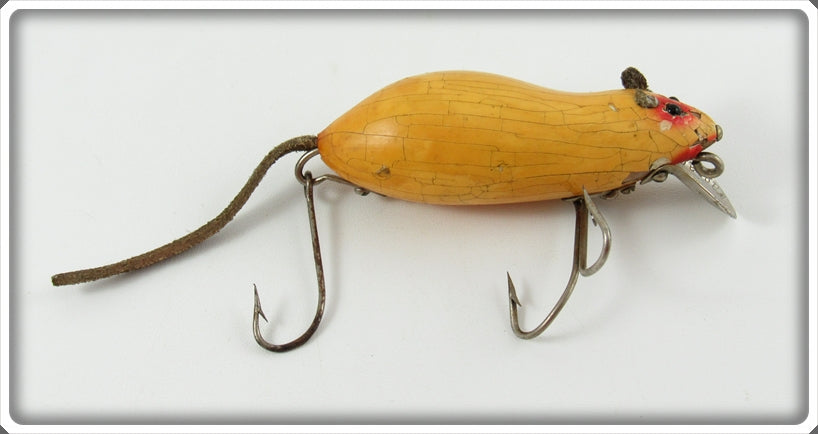 Vintage Heddon White Meadow Mouse Lure 