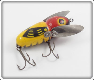 Heddon Yellow Red Head Crazy Crawler