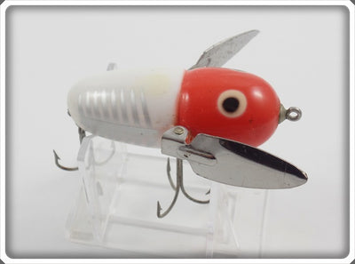 Heddon Red & White Shore Plastic Crazy Crawler