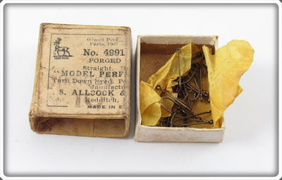 Vintage S. Allcock & Co Box Of Hooks