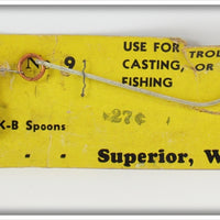 K-B Bait Co Scottie Spinner On Card
