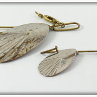 Vintage Unknown Turkey Foot Spinner Lure Pair