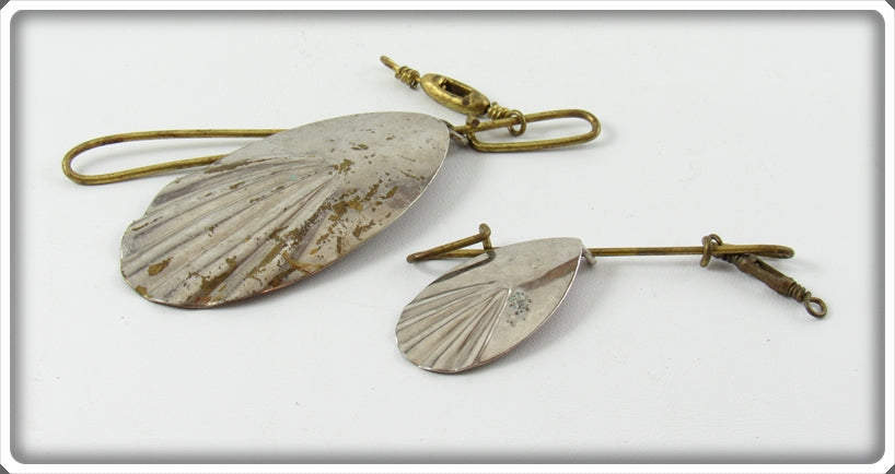 Vintage Unknown Turkey Foot Spinner Lure Pair