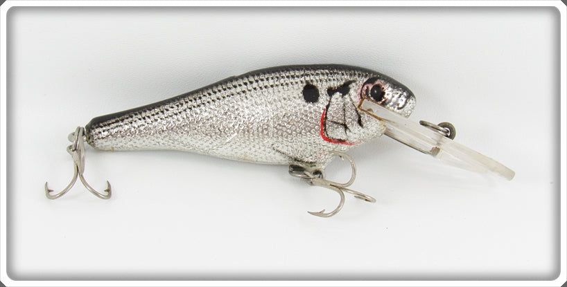 Vintage Bagley Black On Silver Foil Bass N Shad Lure