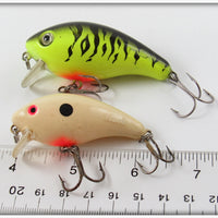 Mann's Chartreuse Crawdad & Bone Crankbait Pair