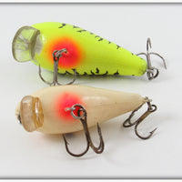 Mann's Chartreuse Crawdad & Bone Crankbait Pair