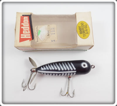 Heddon Black Shore Baby Torpedo In Correct Box