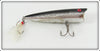 Vintage Mann's Chrome Black Back Chug N Spit Lure