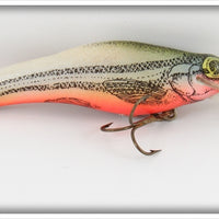 Vintage Crankbait Corp White & Orange Bait 