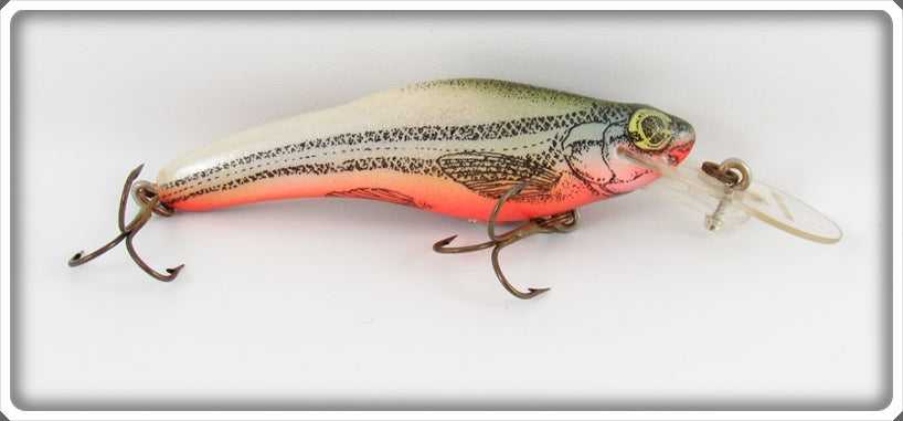 Vintage Crankbait Corp White & Orange Bait 