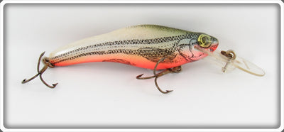 Vintage Crankbait Corp White & Orange Bait 