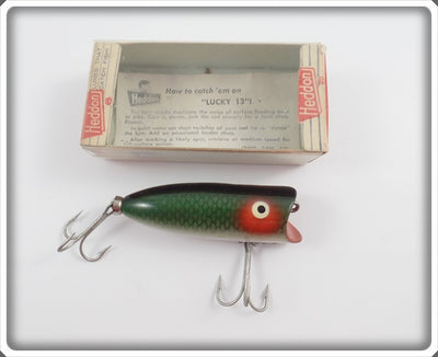 Heddon Green Scale Baby Lucky 13 In Correct Box
