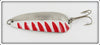 Vintage AL&W Red & Nickel Half Wave Lure 