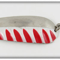 Vintage AL&W Red & Nickel Half Wave Lure 