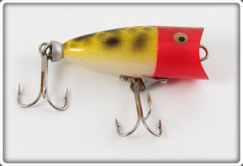 OK Fishing Tackle Red Head Frog Scale Chugger Type Lure 