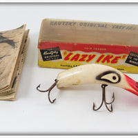 Vintage Kautzky Red & White Lazy Ike 2 Lure In Box