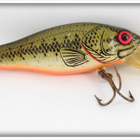 Vintage Bomber Bait Co Natural Bass Smilin' Minnow Lure