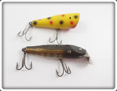 CCBC Yellow Spotted Spinning Plunker & Spinning Pikie Pair